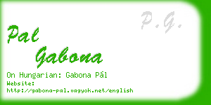 pal gabona business card